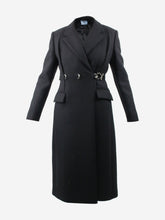 Load image into Gallery viewer, Black wool coat - size IT 44 Coats &amp; Jackets Prada 
