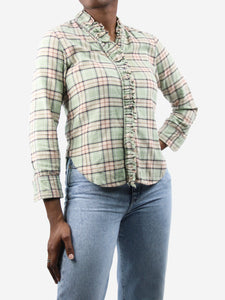 Isabel Marant Etoile Green check flannel shirt - size FR 40