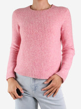 Load image into Gallery viewer, Pink wool ribbed jumper - size XS Knitwear rag &amp; bone 
