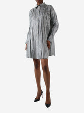 Load image into Gallery viewer, Black check print mini dress - size UK 4 Dresses Pleats Please 
