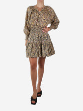 Load image into Gallery viewer, Multi long sleeve floral mini dress - size M Dresses Apiece Apart 

