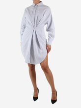 Load image into Gallery viewer, Blue long-sleeved shirt dress - size FR 34 Dresses Isabel Marant Etoile 
