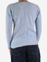 Load image into Gallery viewer, Blue round neck long sleeved jumper - size S Knitwear Weekend Max Mara 
