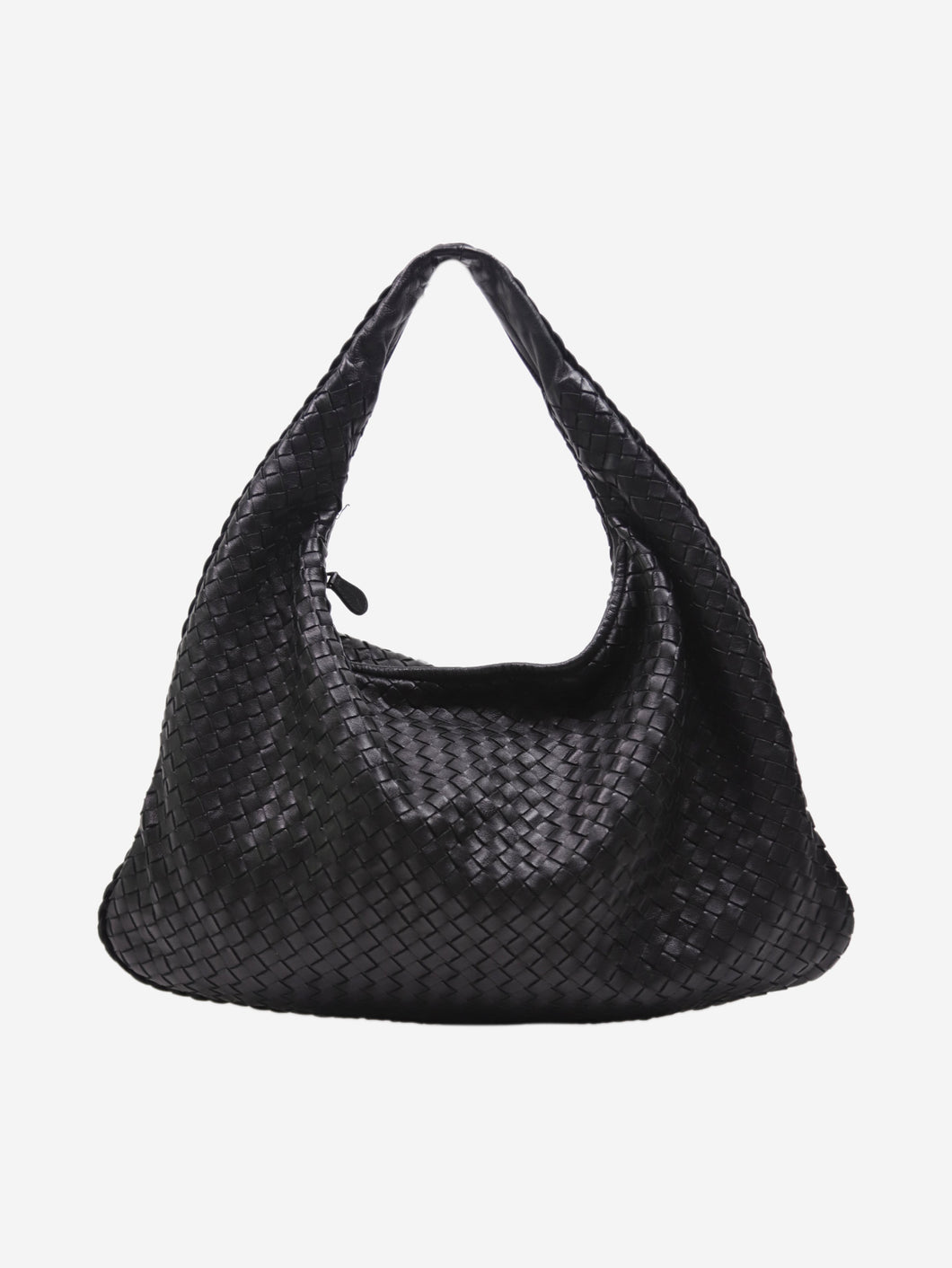 Black intrecciato leather hobo bag Shoulder bags Bottega Veneta 