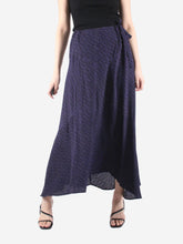 Load image into Gallery viewer, Purple printed midi skirt - size FR 36 Skirts Isabel Marant Etoile 

