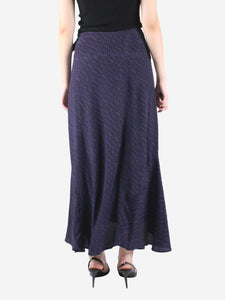 Isabel Marant Etoile Purple printed midi skirt - size FR 36