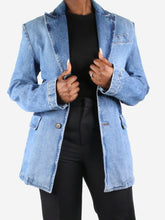 Load image into Gallery viewer, Blue denim suit jacket - size FR 44 Coats &amp; Jackets Loewe 
