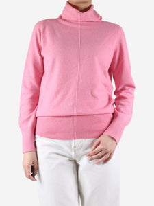 Akris Akris pink roll neck jumper - size UK 10
