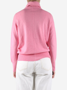 Akris Akris pink roll neck jumper - size UK 10