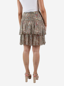 See By Chloe Multicolour printed ruffle skirt - size FR 34