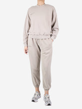 Load image into Gallery viewer, Neutral crew neck jumper and tracksuit bottom set - size M Sets Pangaia 
