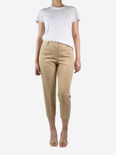 Load image into Gallery viewer, Neutral cropped tailored trousers - size US 4 Trousers The Row 
