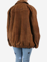 Load image into Gallery viewer, Brown suede bomber jacket - size UK 10 Coats &amp; Jackets Remain Birger Christensen 

