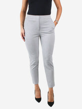 Load image into Gallery viewer, Grey tailored trousers - size UK 10 Trousers Max Mara 
