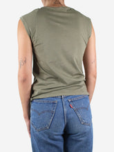 Load image into Gallery viewer, Green sleeveless crewneck top - size S Tops Frame 
