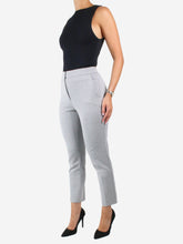 Load image into Gallery viewer, Grey tailored trousers - size UK 10 Trousers Max Mara 
