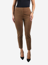 Load image into Gallery viewer, Brown tailored trousers - size UK 10 Trousers Max Mara 
