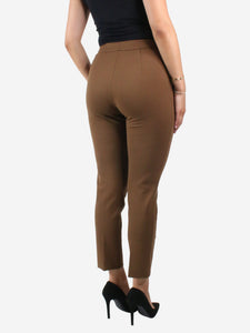 Max Mara Brown tailored trousers - size UK 10