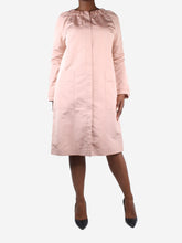 Load image into Gallery viewer, Pink nylon silk-blend pocket coat - size UK 12 Coats &amp; Jackets Prada 
