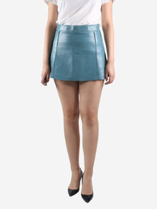 Chloe Blue leather mini skirt - size FR 36