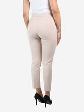 Load image into Gallery viewer, Neutral tailored trousers - size UK 10 Trousers Max Mara 

