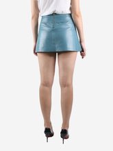 Load image into Gallery viewer, Blue leather mini skirt - size FR 36 Skirts Chloe 
