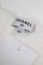 Load image into Gallery viewer, White cable knit top - size UK 6 Tops Chanel 
