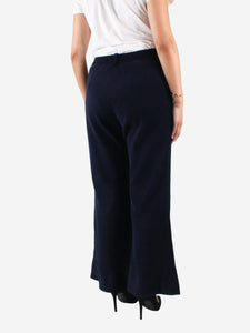 Acne Studios Navy flared cord trousers - size EU 42