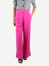 Load image into Gallery viewer, Pink pleated trousers - size UK 12 Trousers ME+EM 
