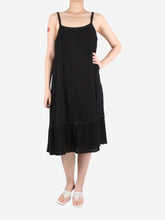 Load image into Gallery viewer, Black cotton slip dress - size UK 12 Dresses ME+EM 
