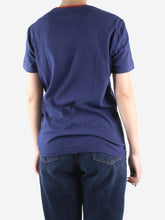 Load image into Gallery viewer, Blue short-sleeved printed t-shirt - size S Tops Polo Ralph Lauren 
