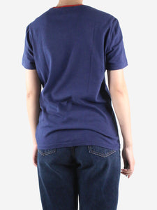 Polo Ralph Lauren Blue short-sleeved printed t-shirt - size S