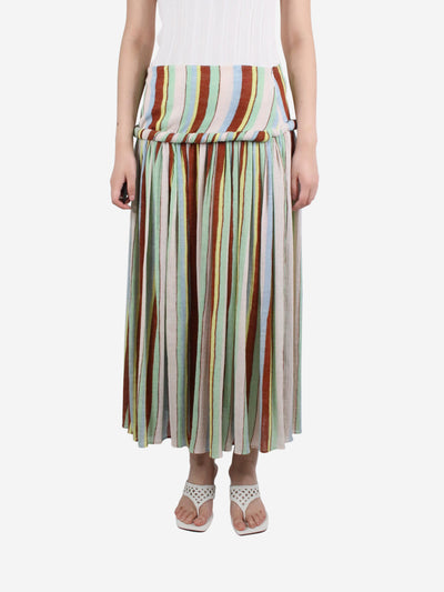 Multi Striped midi skirt - size UK 12 Skirts Loewe 