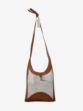 Load image into Gallery viewer, Brown mesh tote bag Tote Bags Hereu 
