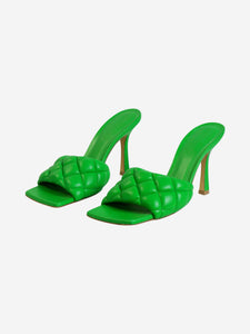 Bottega Veneta Green sandal heels with toe - size EU 36