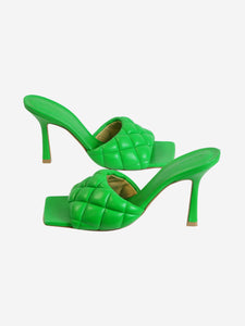 Bottega Veneta Green sandal heels with toe - size EU 36