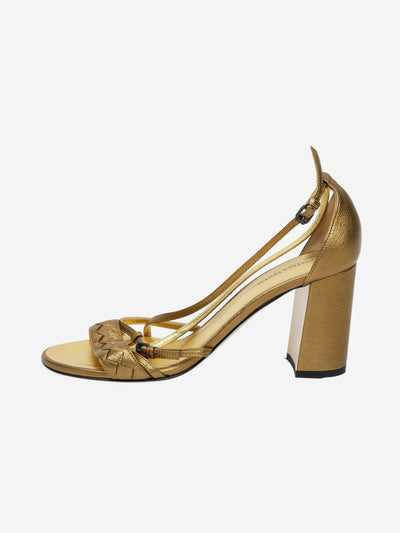 Gold open toe heels - size EU 38.5 Shoes Bottega Veneta 
