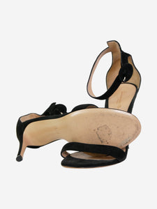 Gianvito Rossi Black stiletto heels with ankle strap - size EU 39