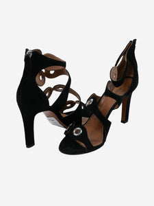 Alaia Black suede sandal heels - size EU 40