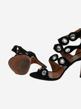 Load image into Gallery viewer, Black suede sandal heels - size EU 40 Heels Alaia 

