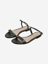 Load image into Gallery viewer, Khaki flat sandals with open toe and ankle strap - size EU 36 Flat Sandals Gianvito Rossi 
