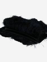 Load image into Gallery viewer, Black faux fur satin choc strass mini bag Cross-body bags Roger Vivier 
