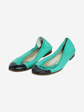 Load image into Gallery viewer, Turqoise ballet flats - size EU 37.5 Shoes Chanel 
