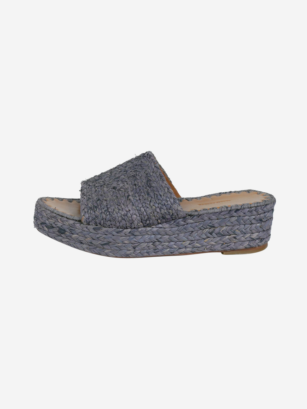 Grey platform espadrille sandals - size EU 40 Flat Sandals Carrie Forbes 