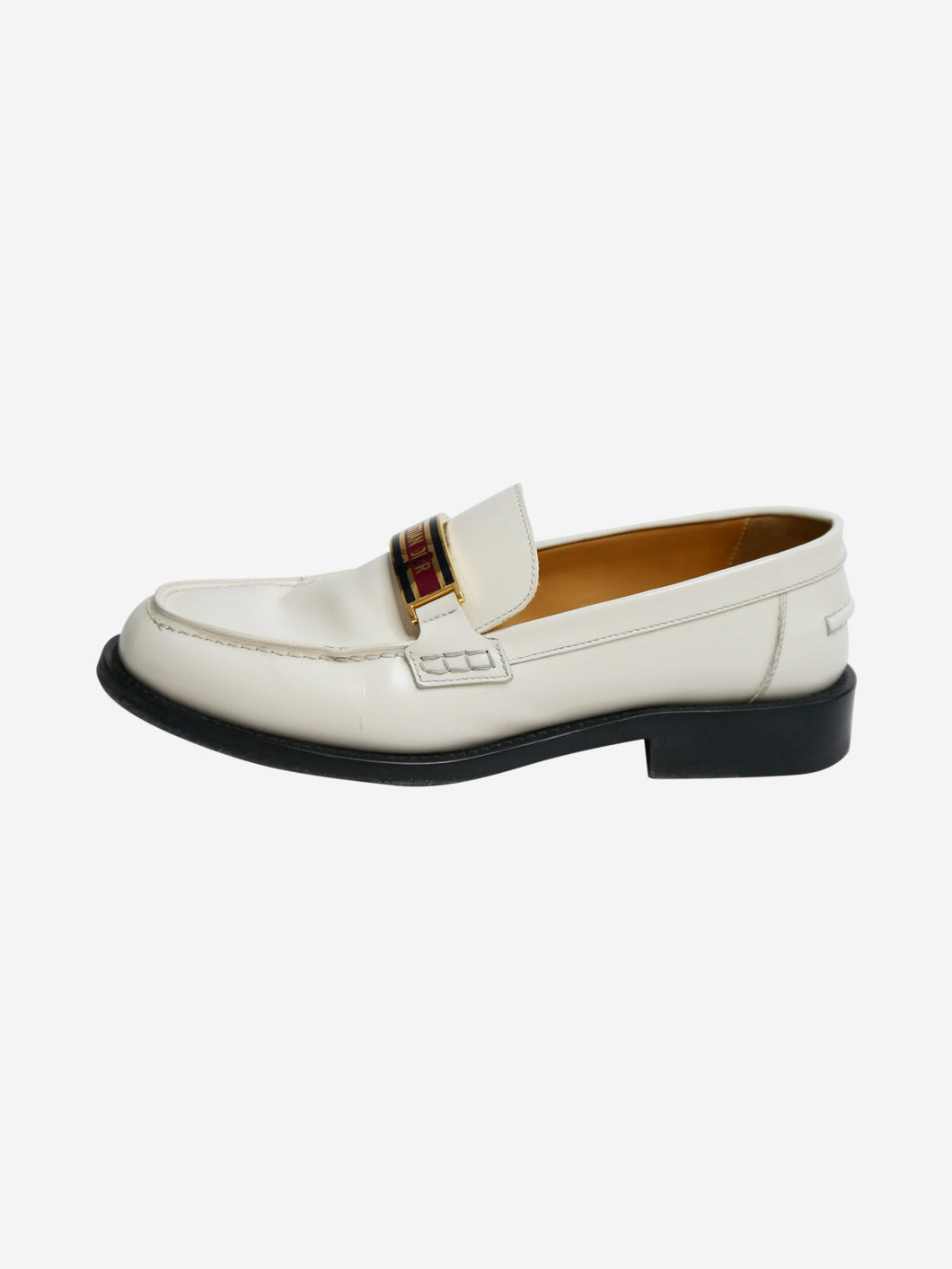 Cream loafers - size EU 38.5 Flat Shoes Christian Dior 
