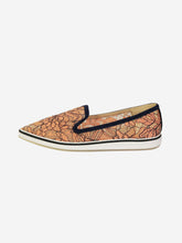 Load image into Gallery viewer, Orange floral lace loafer - size EU 38.5 Shoes Nicholas Kirkwood 
