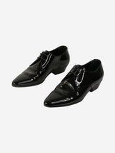 Load image into Gallery viewer, Black leather pointed-toe shoes - size EU 37.5 Flat Shoes Saint Laurent 
