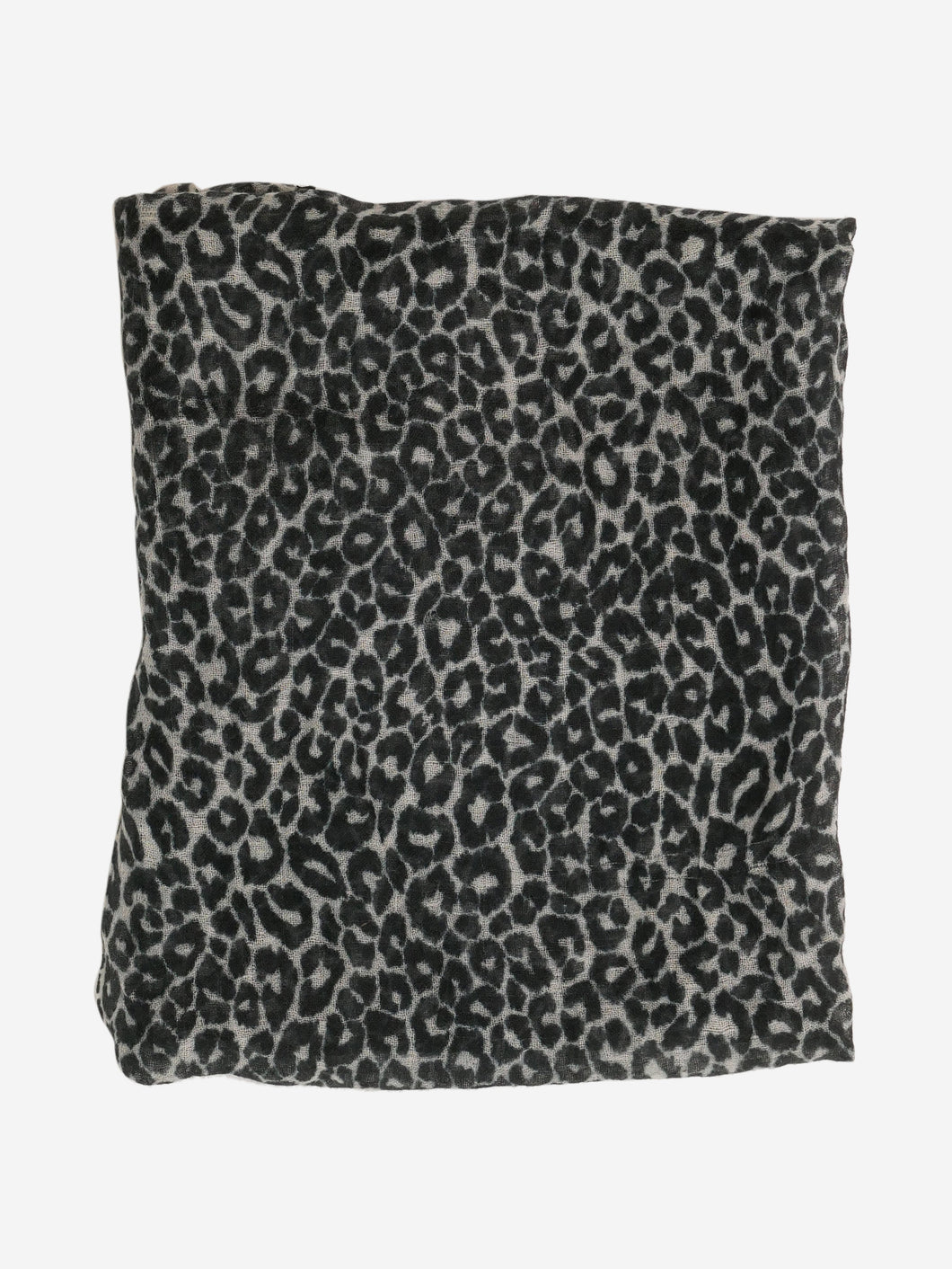 Black lace trimmed leopard print scarf Scarves Valentino 