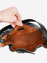 Load image into Gallery viewer, Black leather and suede handbag Top Handle Bags Altuzarra 
