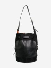 Load image into Gallery viewer, Black leather and suede handbag Top Handle Bags Altuzarra 
